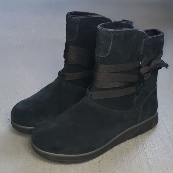 Blue Timberland 'Leighland' Pull-on Boots - 9 - Picture 1 of 11